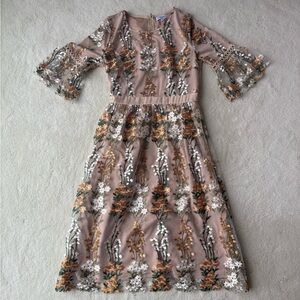 Floral Embroidered Dress